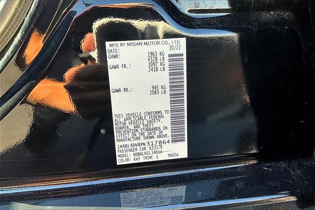 Photo of 2023 Super Black Nissan Altima