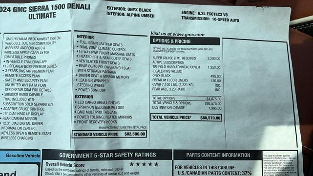 Photo of 2024 Onyx Black GMC Sierra 1500