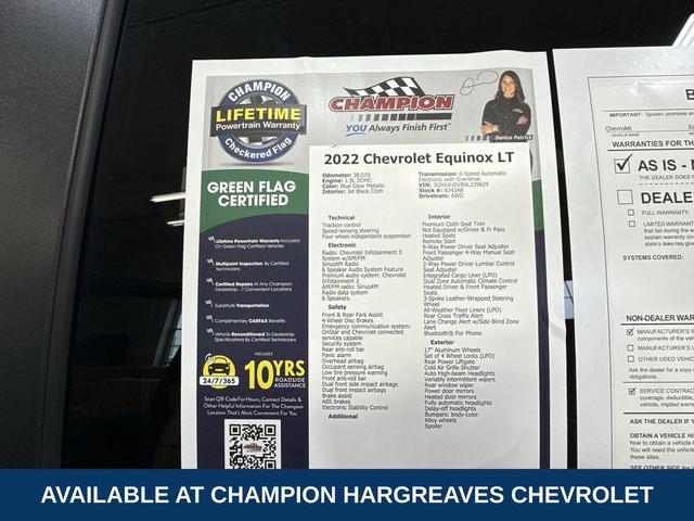Photo of 2022 Blue Glow Metallic Chevrolet Equinox