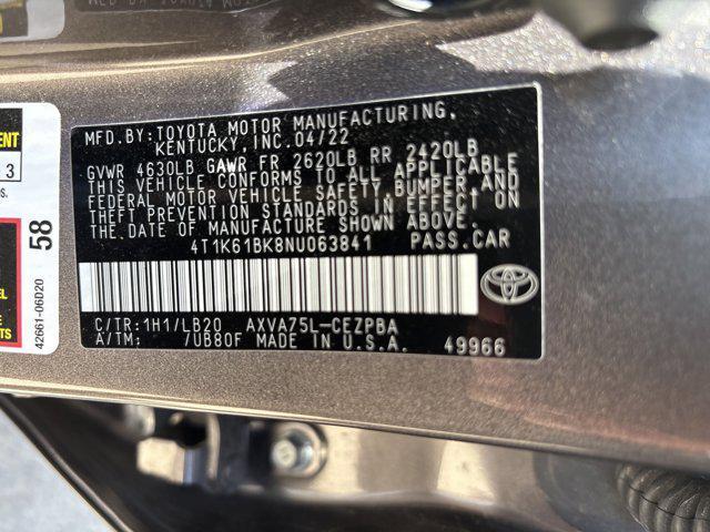 Photo of 2022 Predawn Gray Mica Toyota Camry