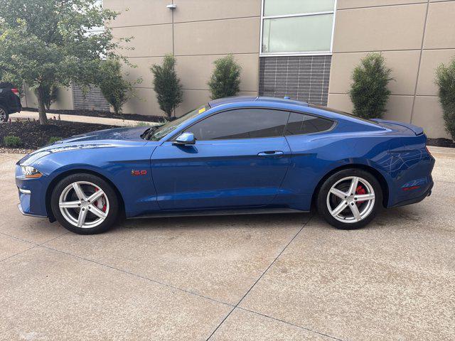 Photo of 2018 Lightning Blue Metallic Ford Mustang