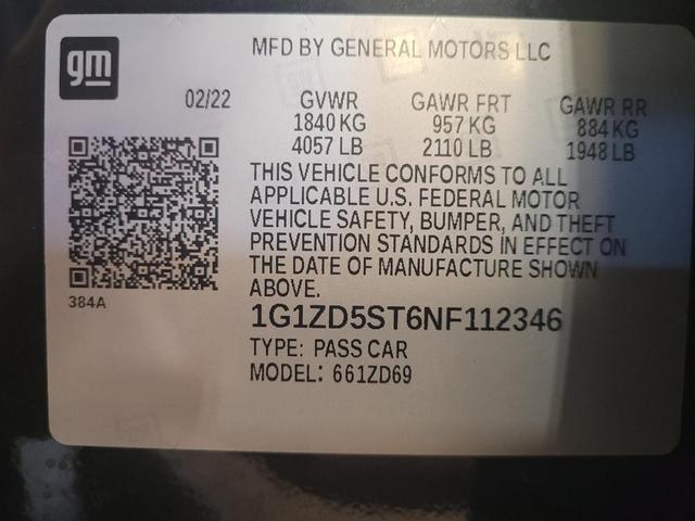 Photo of 2022 Mosaic Black Metallic Chevrolet Malibu