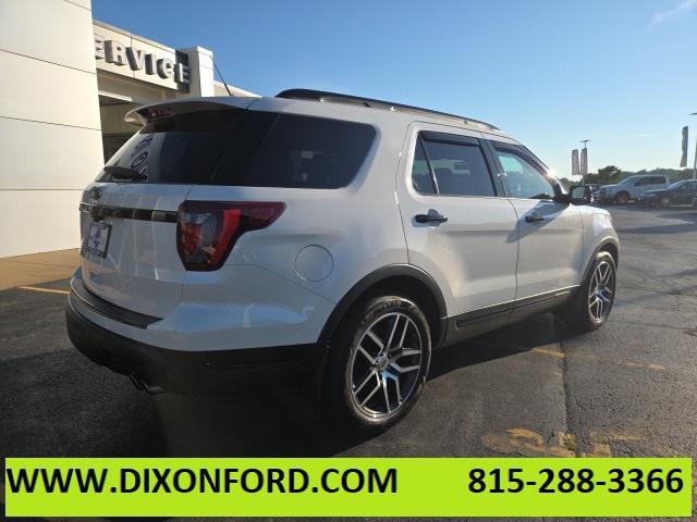 Photo of 2018 White Platinum Metallic Tri-Coat Ford Explorer