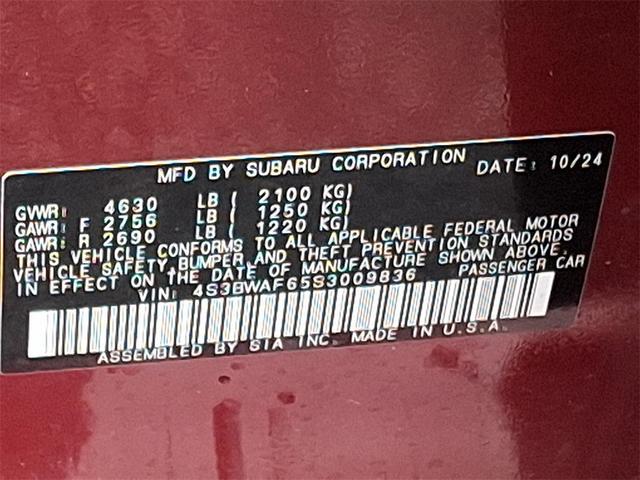 Photo of 2025 Crimson Red Pearl Subaru Legacy