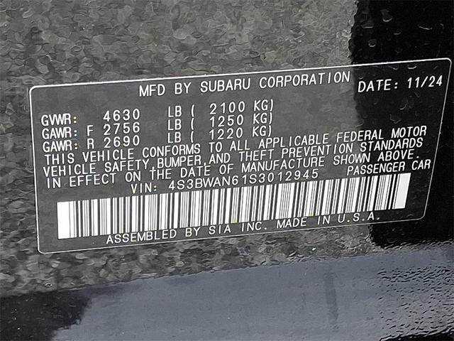 Photo of 2025 Crystal Black Silica Subaru Legacy