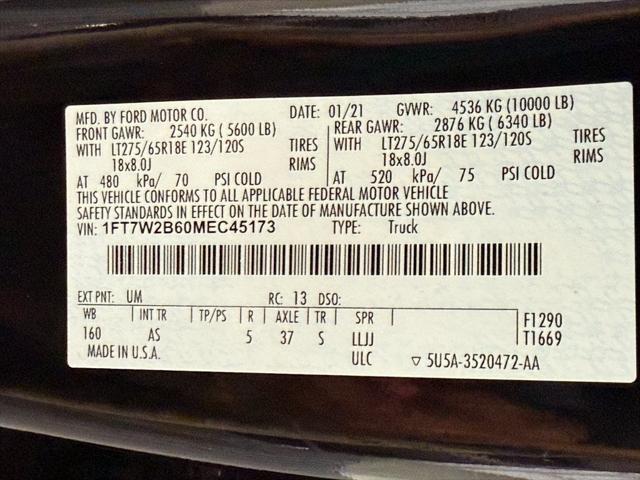 Photo of 2021 Agate Black Metallic Ford F-250