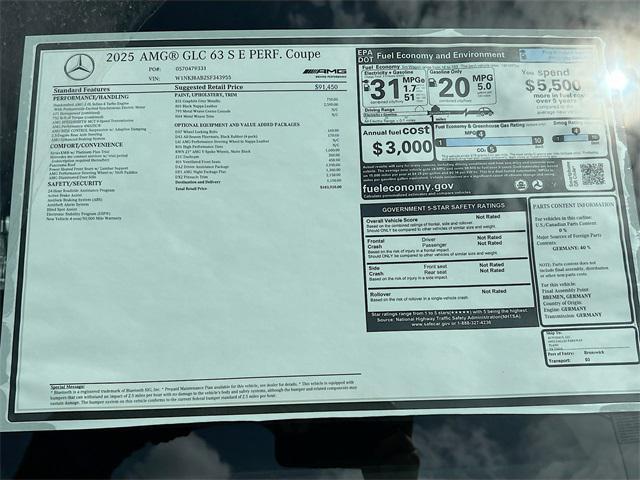 Photo of 2025 Graphite Grey Metallic Mercedes-Benz AMG GLC 63