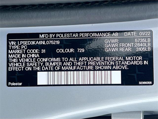 Photo of 2022 Snow Polestar 2