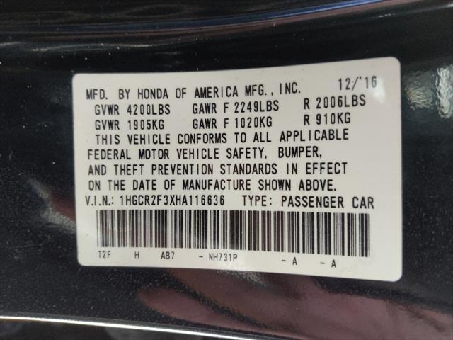 Photo of 2017 Black Honda Accord