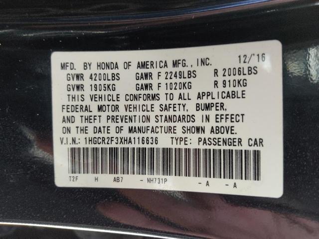 Photo of 2017 Black Honda Accord