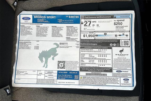 Photo of 2025 Gray Metallic Ford Bronco Sport