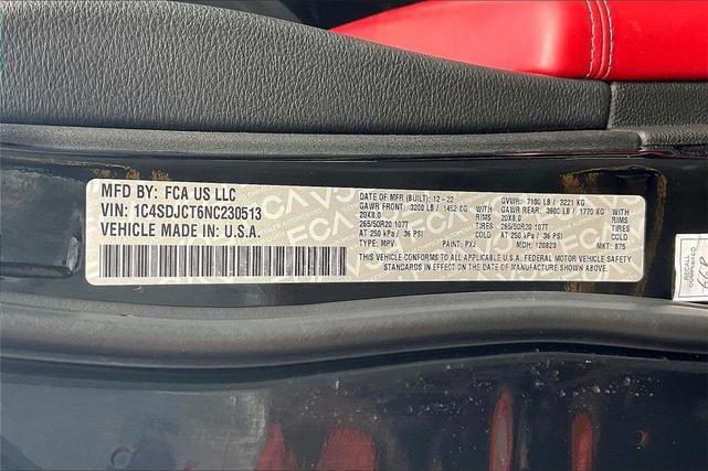Photo of 2022 DB Black Crystal Clearcoat Dodge Durango