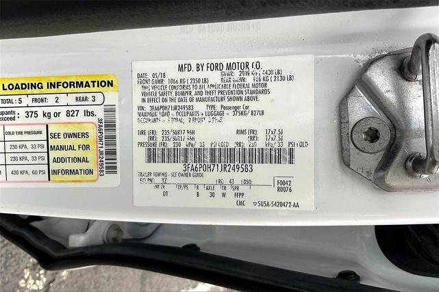 Photo of 2018 White Ford Fusion