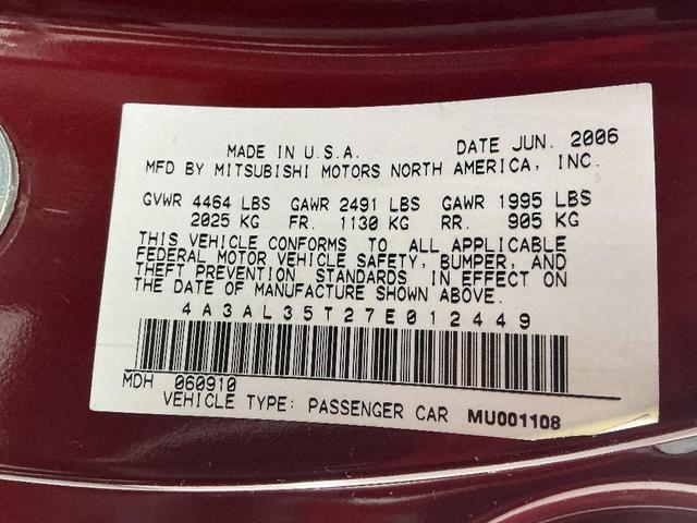 Photo of 2007 Red Mitsubishi Eclipse
