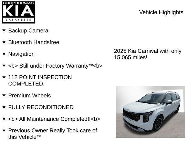Photo of 2025 White Kia Carnival