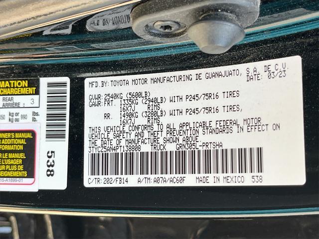 Photo of 2023 Black Toyota Tacoma