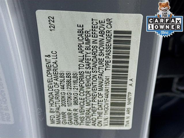 Photo of 2022 Gray Pearl Honda Accord