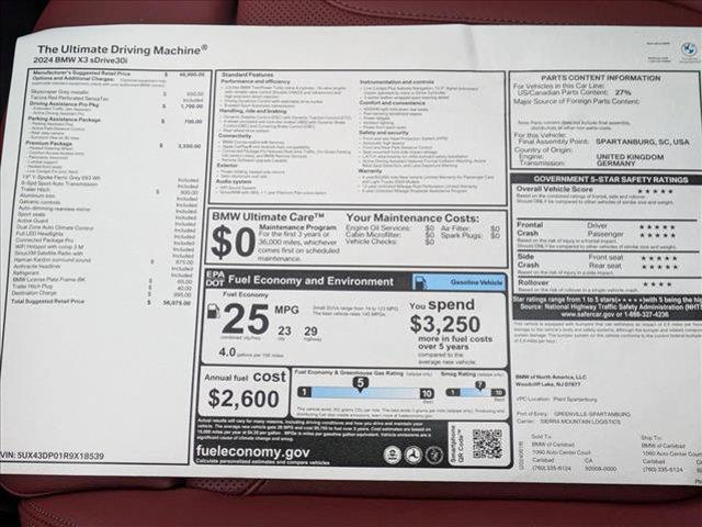Photo of 2024 Gray Metallic BMW X3
