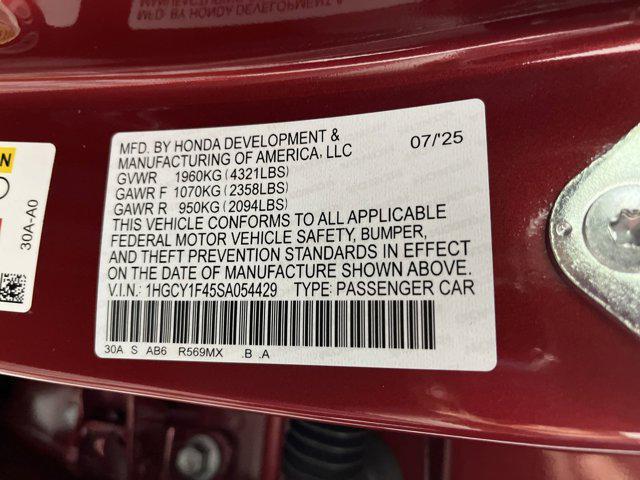 Photo of 2025 Radiant Red Metallic Honda Accord