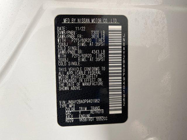 Photo of 2023 Aspen White Tricoat Nissan Armada