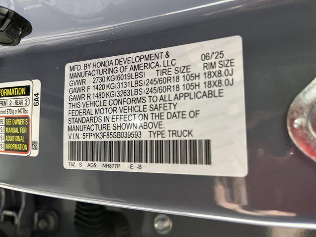 Photo of 2025 Sonic Gray Pearl Honda Ridgeline