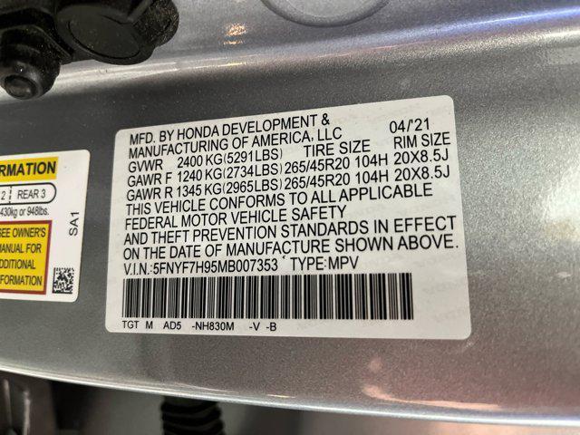 Photo of 2021 Lunar Silver Metallic Honda Passport