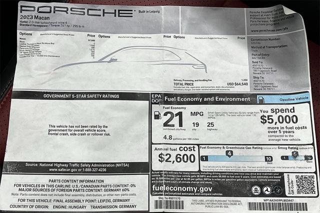 Photo of 2023 Black Porsche Macan