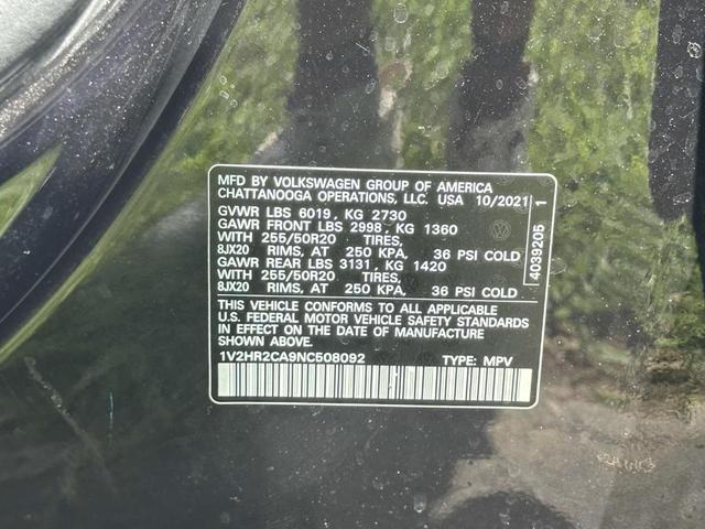 Photo of 2022 Deep Black Pearl Effect Volkswagen Atlas