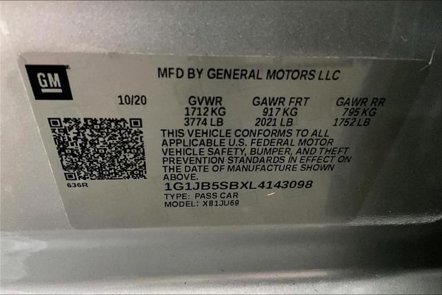 Photo of 2020 Silver Ice Metallic Chevrolet Sonic