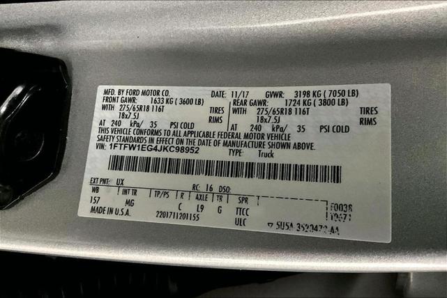Photo of 2018 Ingot Silver Metallic Ford F-150