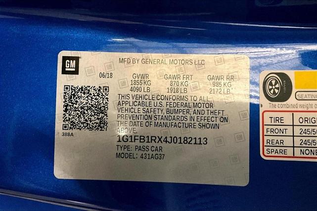 Photo of 2018 Hyper Blue Metallic Chevrolet Camaro