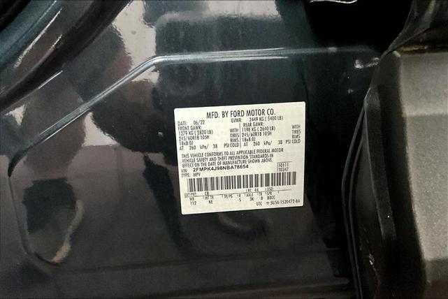 Photo of 2022 Stone Blue Metallic Ford Edge