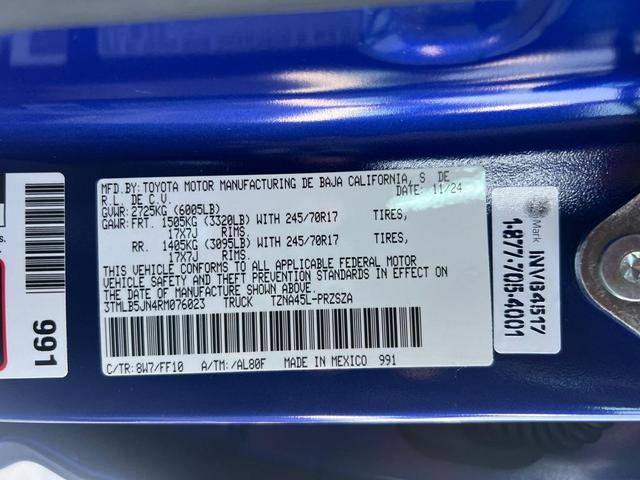 Photo of 2024 Blue Crush Metallic Toyota Tacoma