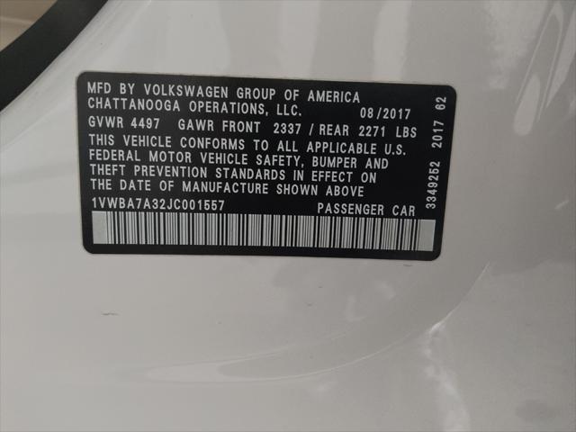 Photo of 2018 Pure White Volkswagen Passat
