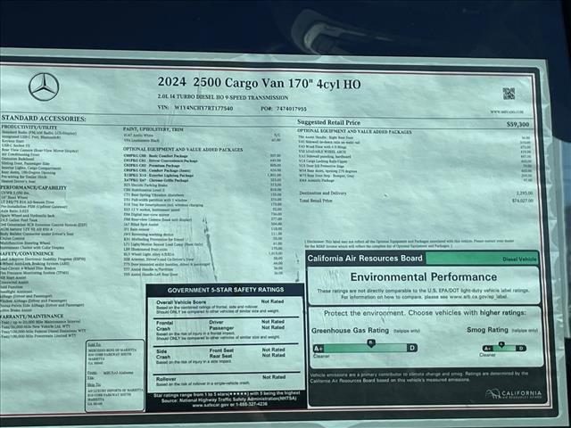 Photo of 2024 Arctic White Mercedes-Benz Sprinter 2500