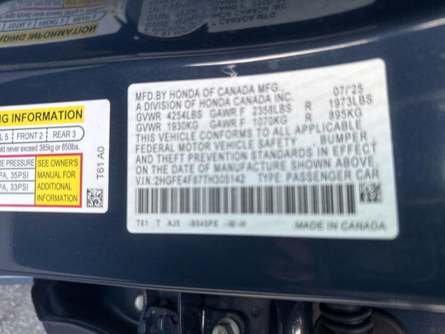 Photo of 2026 Blue Lagoon Pearl Honda Civic Hybrid