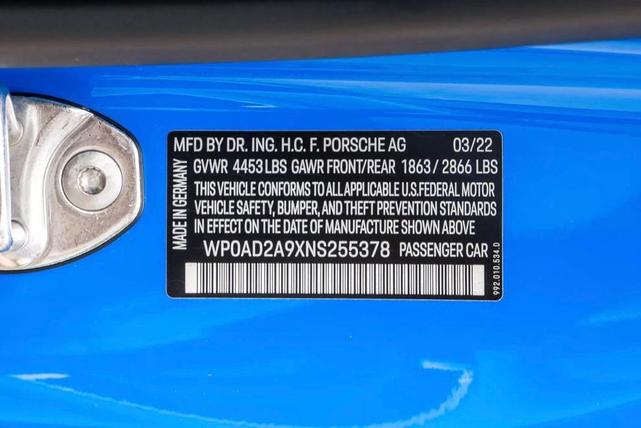 Photo of 2022 Blue Porsche 911