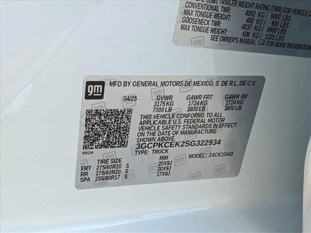 Photo of 2025 Summit White Chevrolet Silverado 1500