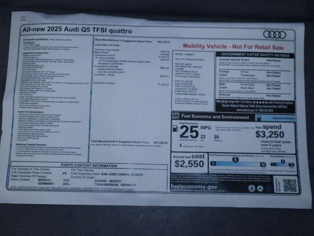 Photo of 2025 White Audi Q5