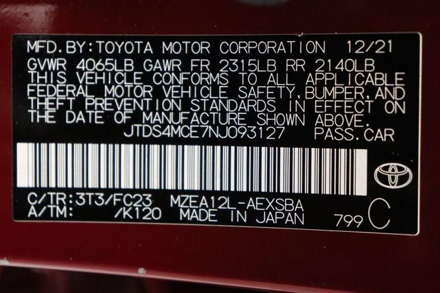 Photo of 2022 Ruby Flare Pearl Toyota Corolla