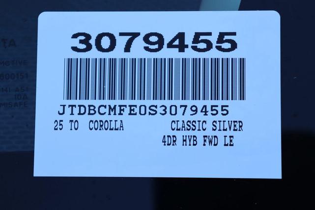 Photo of 2025 Classic Silver Metallic Toyota Corolla Hybrid