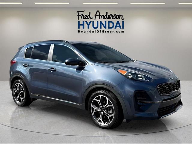 Photo of 2021 Pacific Blue Kia Sportage