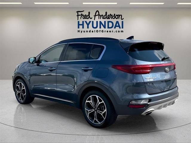 Photo of 2021 Pacific Blue Kia Sportage