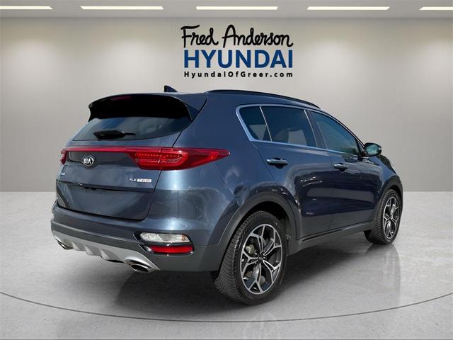 Photo of 2021 Pacific Blue Kia Sportage