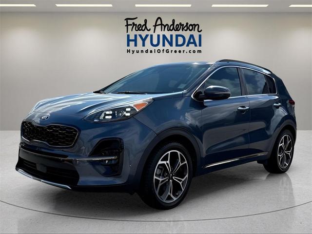 Photo of 2021 Pacific Blue Kia Sportage