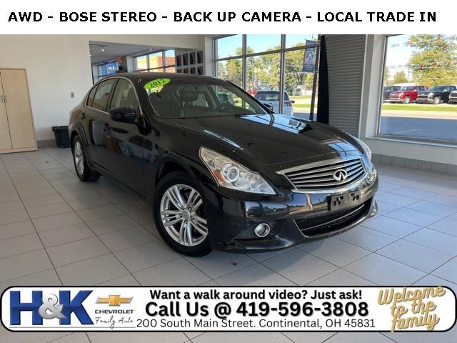 2012 Infiniti G37X