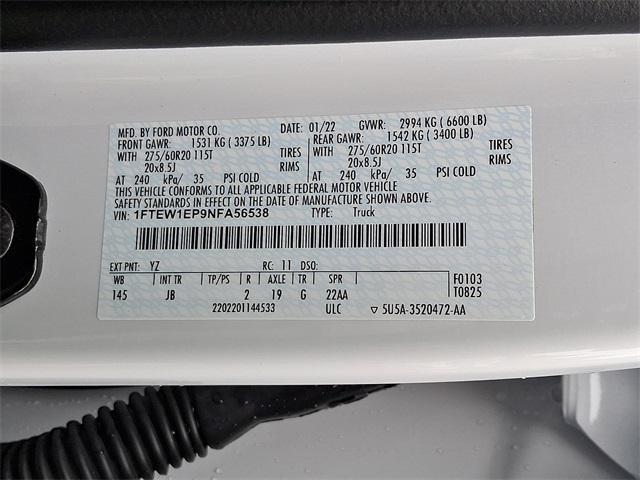 Photo of 2022 Oxford White Ford F-150