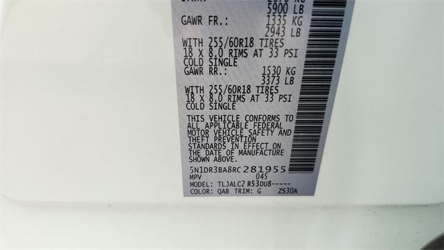 Photo of 2024 White Nissan Pathfinder