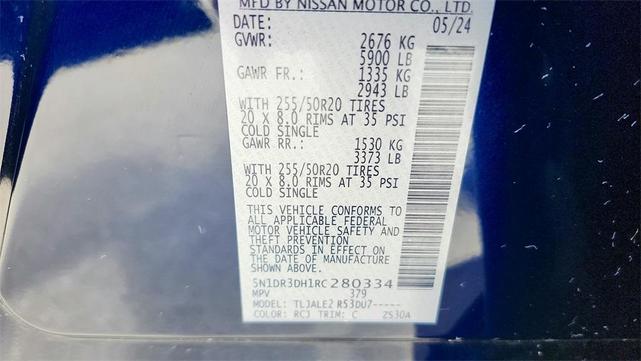 Photo of 2024 Deep Ocean Blue Nissan Pathfinder