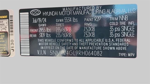 Photo of 2024 Red Hyundai SANTA FE